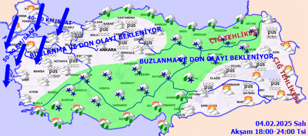 meteoroloji pes pese uyardi lapa lapa kar yagisi icin saat verildi 4 subat