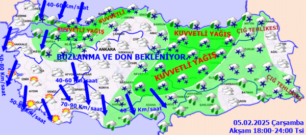 meteorolojiden pes pese kuvvetli kar yagisi uyarisi karadeniz uzerinden yurda giris yapti 5 subat 522XOunh