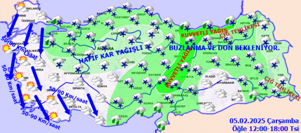 meteorolojiden pes pese kuvvetli kar yagisi uyarisi karadeniz uzerinden yurda giris yapti 5 subat vNf98XQE