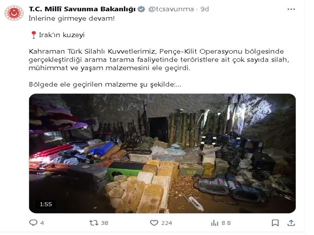msb irakin kuzeyinde cok sayida silah ve muhimmat ele gecirildi 0 XrR8D1hz