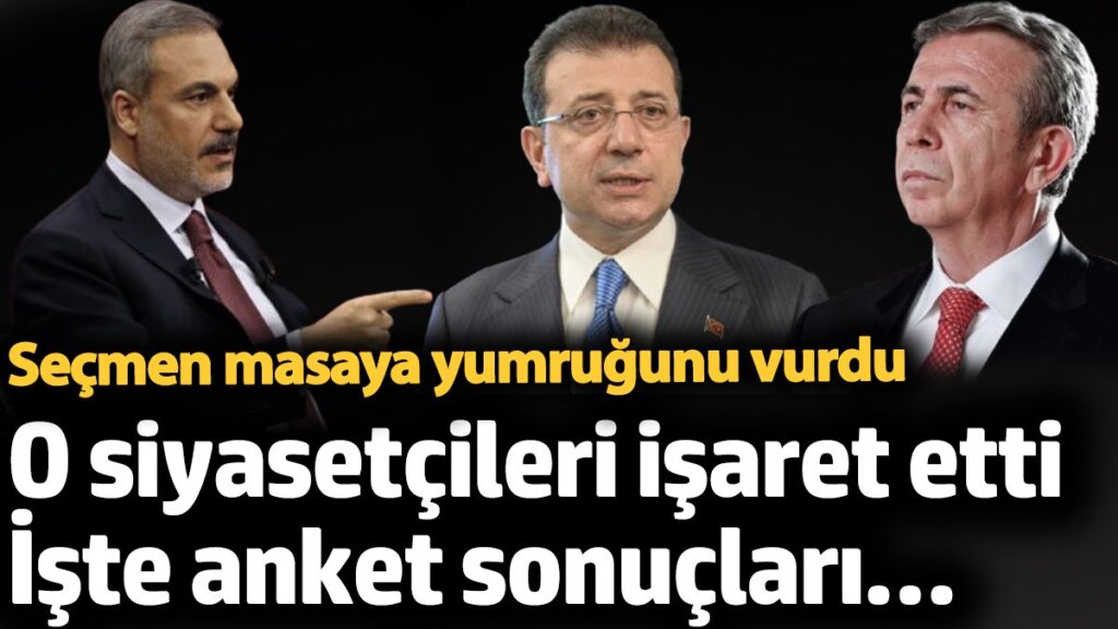 secmen masaya yumrugunu vurdu o siyasetcileri isaret etti iste anket sonuclari ategOex5