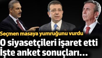 secmen masaya yumrugunu vurdu o siyasetcileri isaret etti iste anket sonuclari ategOex5