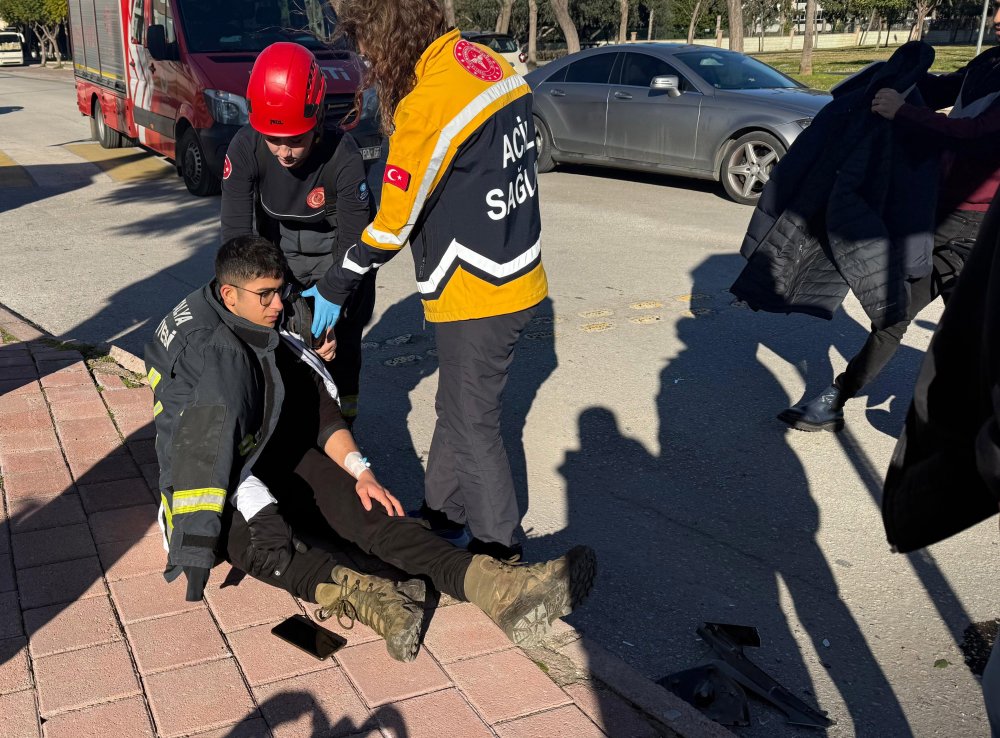 soka giren motosiklet surucusune sicak mudahale 0 26cOtkWt