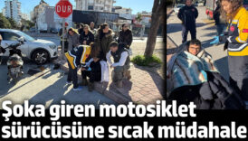 soka giren motosiklet surucusune sicak mudahale KHURJOMe