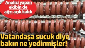 vatandasa sucuk diye bakin ne yedirmisler analizi yapan ekibin de agzi acik kaldi wFNNdSBQ
