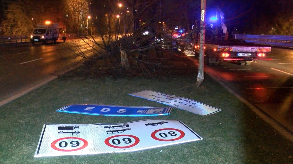 viyadukten dustu arac havada asili kaldi 2