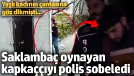 yasli kadinin cantasina goz dikmisti saklambac oynayan kapkacciyi polis sobeledi ELHKtSNt
