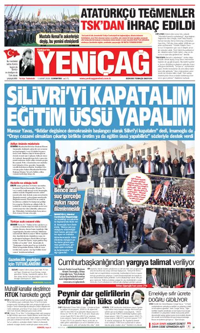 yenicag gazetesi silivriyi kapatalim egitim ussu yapalim 0 vvLcBRFV