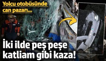 yolcu otobusunde can pazari iki ilde pes pese feci kaza cxd7ShdN