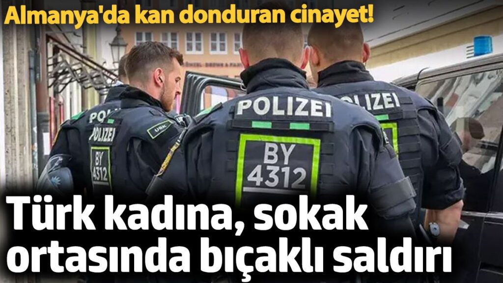 almanyada kan donduran cinayet turk kadina sokak ortasinda bicakli saldiri T315VHpy