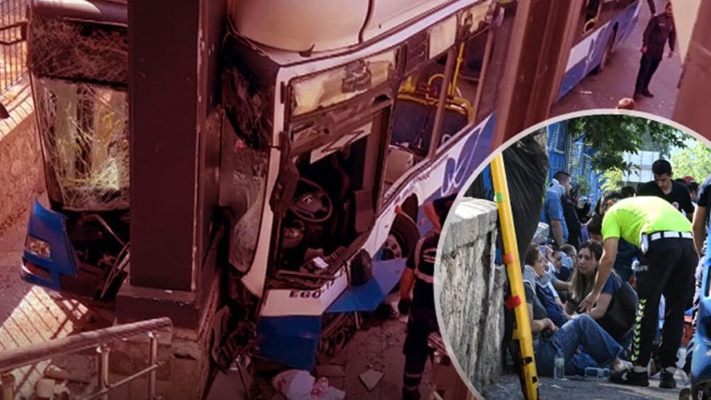 ankarada belediye otobusu korkunc kazaya karisti can pazari yasandi tvr8dpdr