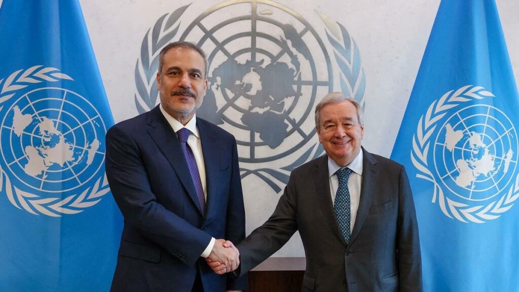 Bakan Fidan, BM Genel Sekreteri Guterres ile görüştü 1 bakan fidan bm genel sekreteri guterres ile gorustu 6x4OKEZn
