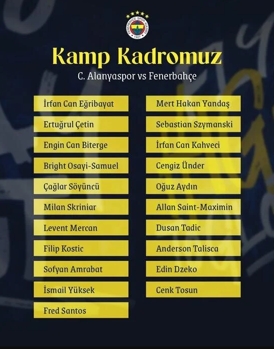 fenerbahce alanya deplasmanina golcusunden yoksun gidecek 0 ze9Y4Xl9