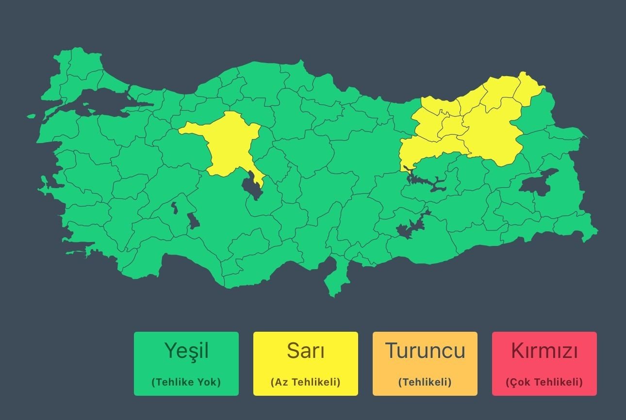 icisleri bakanligindan sari kodlu uyari 1