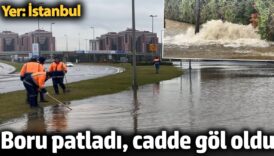 istanbulda su borusu patladi cadde gole dondu yN4xjcPw