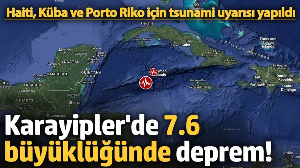 karayiplerde 76 buyuklugunde deprem haiti kuba ve porto riko icin tsunami uyarisi yapildi 38yyg4rN