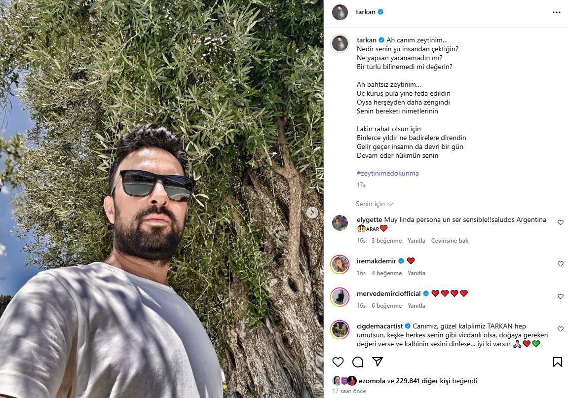 megastar tarkan sosyal medya hesabindan ates puskurdu zeytinlik yasasi mecliste kabul edildi 2 wRDYsJJY