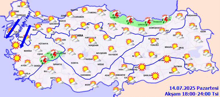 meteoroloji il il uyardi hem saganak hem de firtina kuvvetli olacak 2