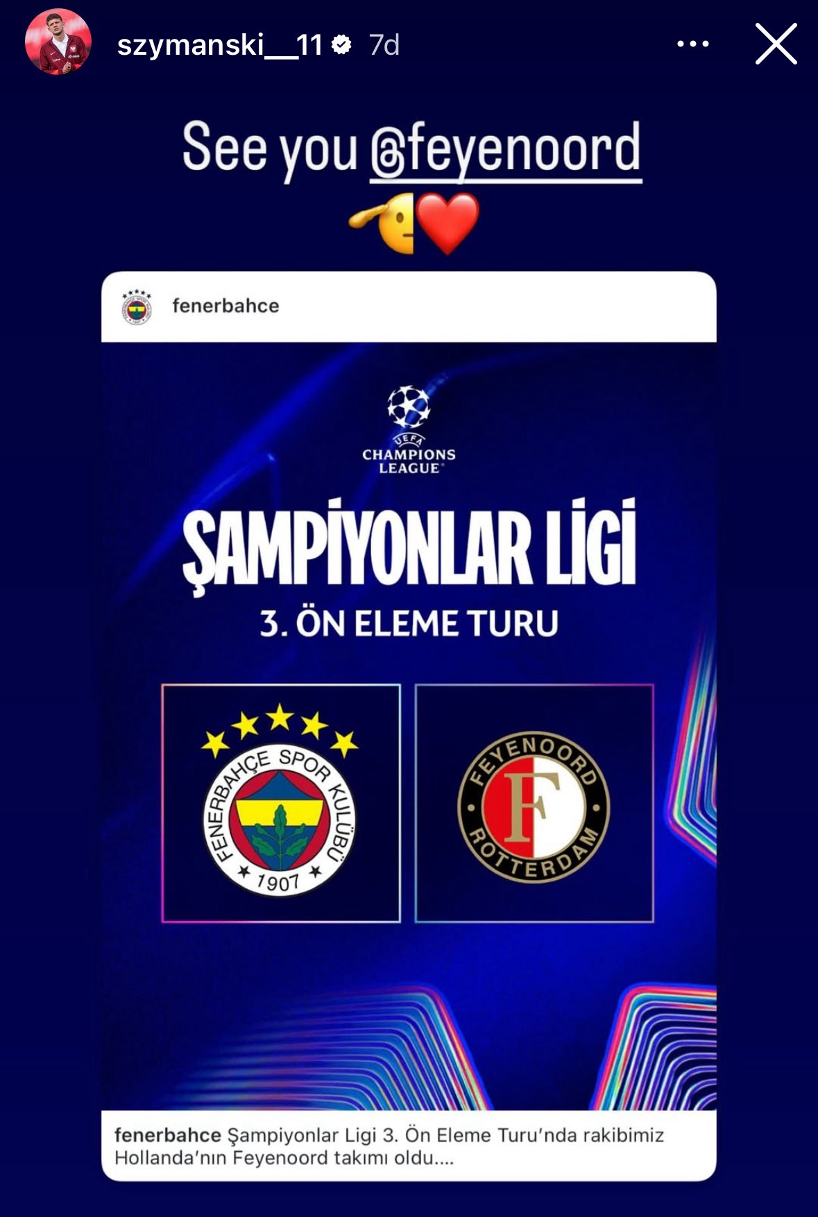 szymanski den eski takimina sampiyonlar ligi mesaji 0 5G3Mjtyw