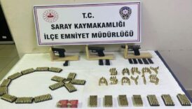 tekirdagda 3 silah ile 2 bin 175 adet mermi ele gecirildi yEW18bQP