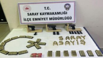 tekirdagda 3 silah ile 2 bin 175 adet mermi ele gecirildi yEW18bQP