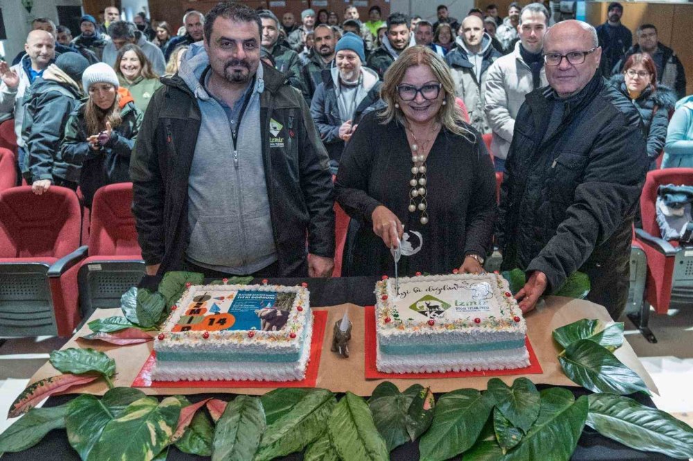 turkiyede dogan ilk fil izmir bal kabakli pasta kesip dogum gununu kutladilar 3 XI3sPDyX