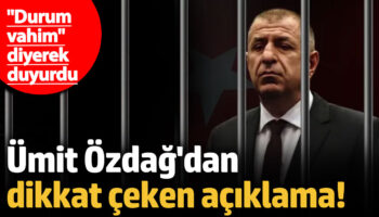 umit ozdagdan dikkat ceken aciklama durum vahim diyerek duyurdu OHX4MjKy