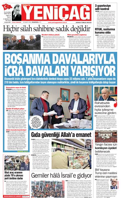 yenicag gazetesi bosanma davalariyla icra davalari yarisiyor 0 8R7QM3uk