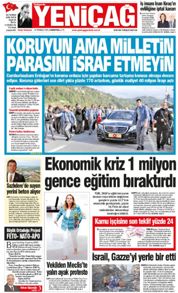 yenicag gazetesi koruyun ama milletin parasini israf etmeyin 0 t8OJ2Lyz
