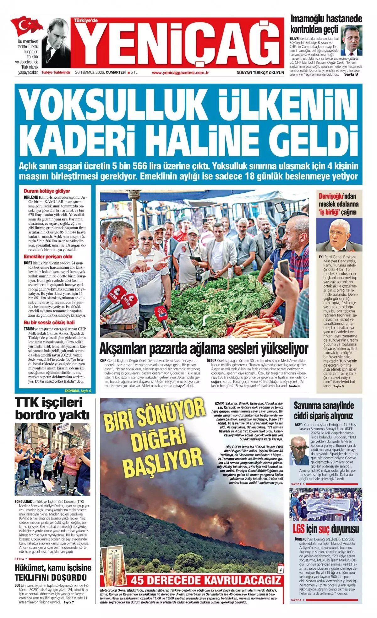 yenicag gazetesi yoksulluk ulkenin kaderi haline geldi 0 54Qp6Aui