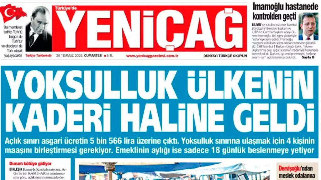 yenicag gazetesi yoksulluk ulkenin kaderi haline geldi SFD4PkBa