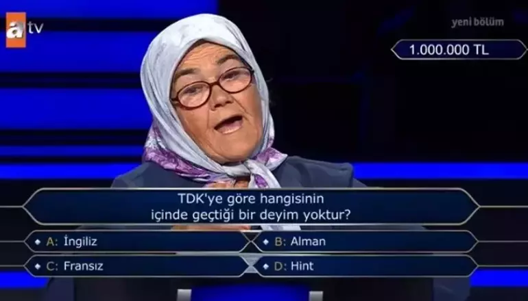74 yasindaki gunay teyze bir milyonluk soruyu actirdi 0