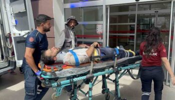 adiyamanda yuksekten dusen isci yaralandi 9mt24A5P