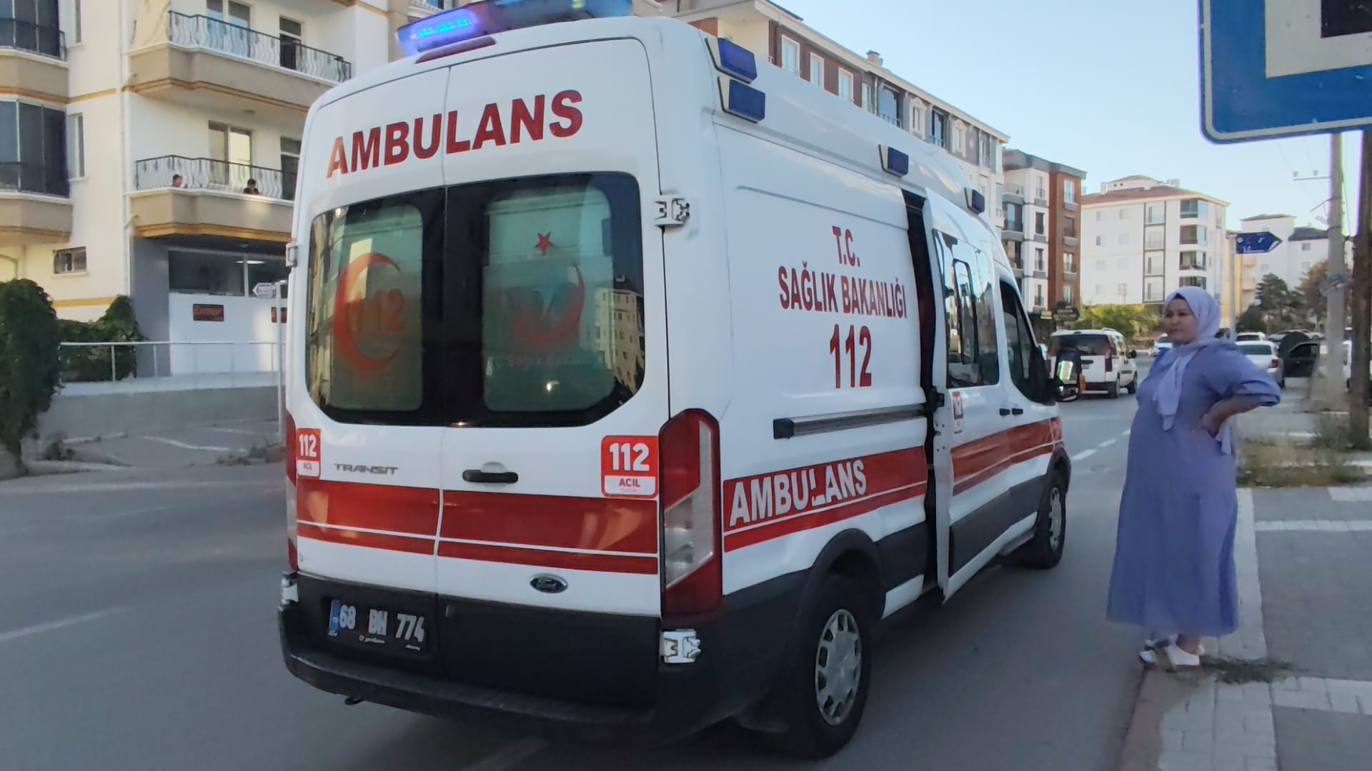 aksarayda meydana gelen trafik kazasinda motosiklet surucusu yaralandi 0