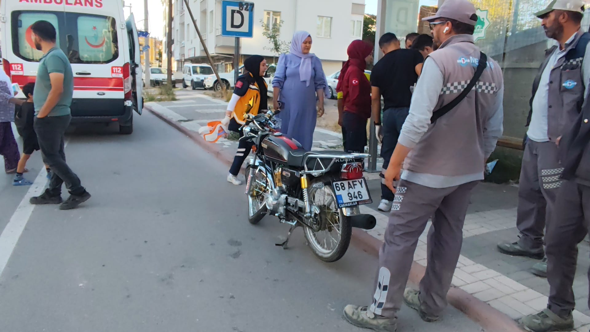 aksarayda meydana gelen trafik kazasinda motosiklet surucusu yaralandi 2 Ms6bYPnI