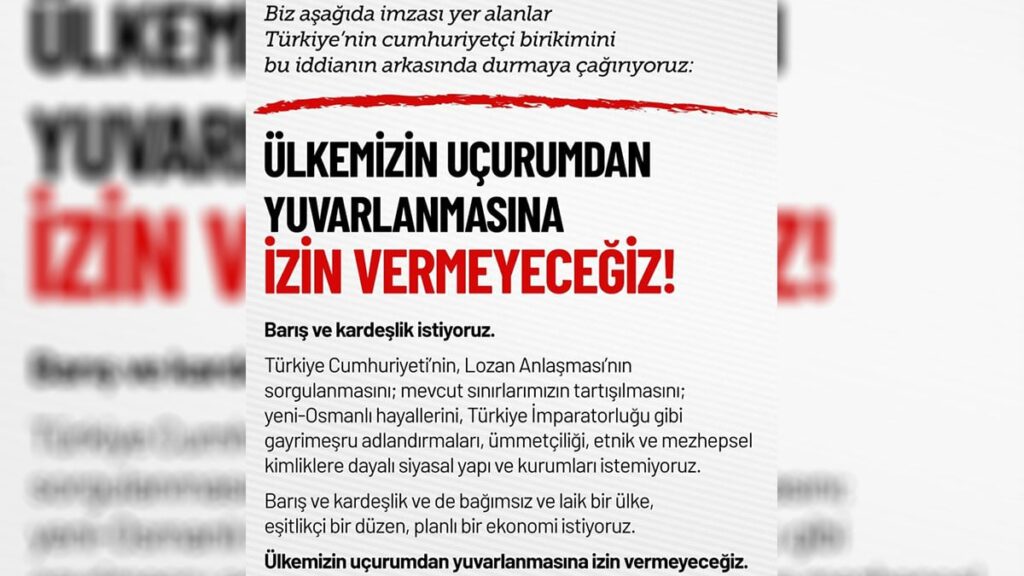 cumhuriyetci aydin gazeteci ve sanatcilardan imza kampanyasi liSeT6Sp