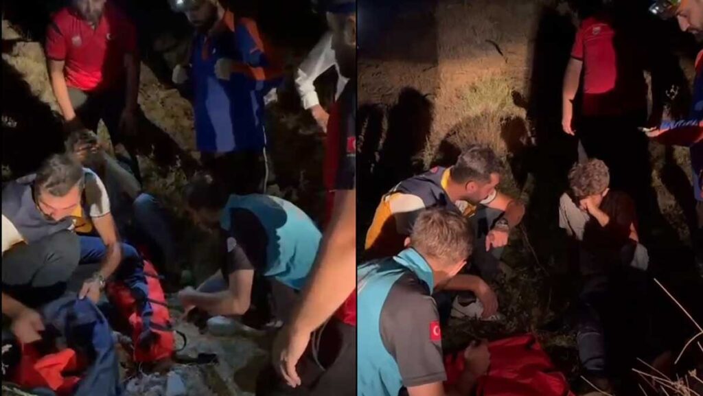 daglik alanda ayagi kirilan genc kurtarildi gwIiQaRC