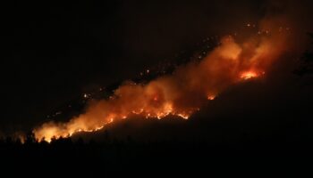 denizlide orman yanginina gece karadan mudahale suruyor RaRikKQv