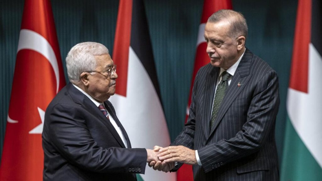 erdogan filistin devlet baskani abbas ile gorustu 7lUdkIlC