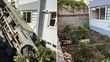 freni bosalan kamyonet apartmanin bahcesine dustu nxsvSKty