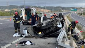 istanbulda feci kaza arac takla atti n6JGaEyl