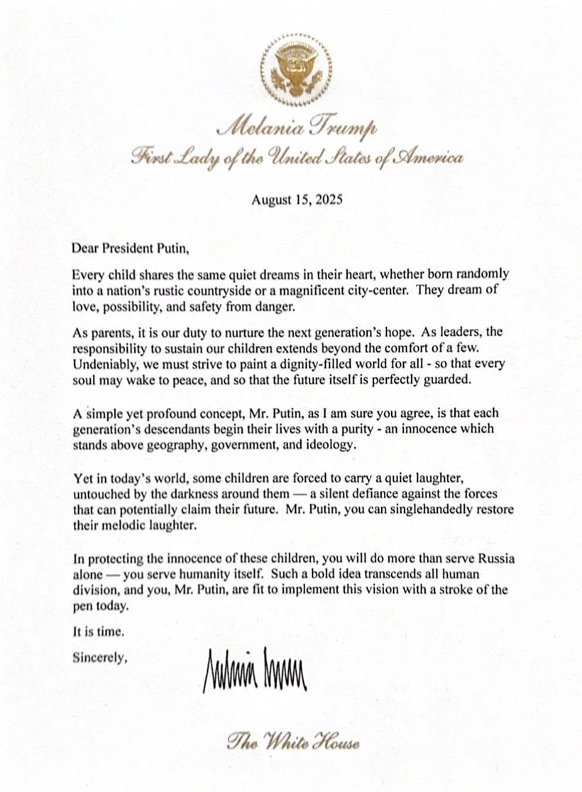 melania trumptan putine mektup 0 IthMDfXz