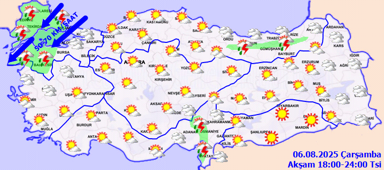 meteoroloji saat vererek uyardi cok siddetli yagacak ani elektrikli firtina 2