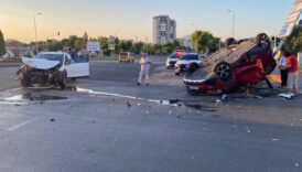 otomobil takla atti yaralilar var VSRTqOX2