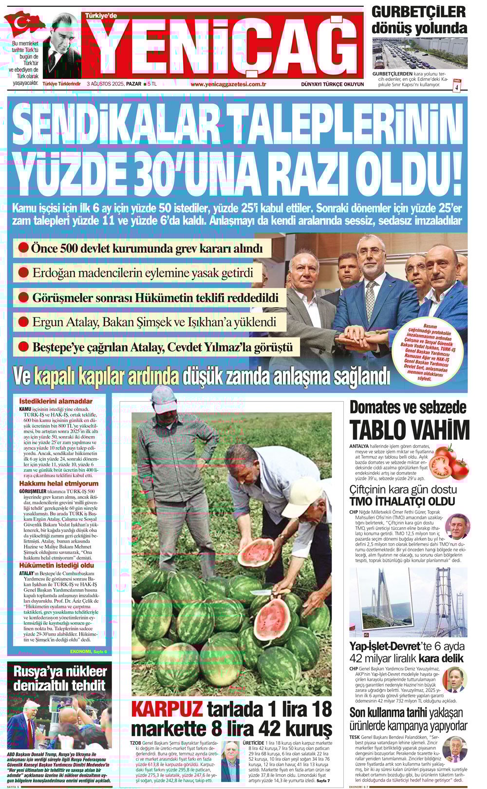 sendikalar taleplerinin yuzde 30una razi oldu 0 ww5DjgZa