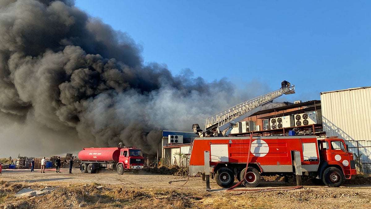 serikte iki fabrika birden yaniyor ekiplerden yogun mudahale 1 BScO3gWc