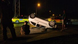 sislide kontrolden cikan arac kaldirima carparak takla atti OeqLkxBq