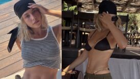 tatil paylasimlarina doyamadi kirmizi bikinisiyle ortaligi kasip kavurdu EXAZzH6f