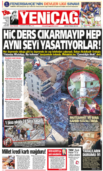 yenicag gazetesi hic ders cikarmayip hep ayni seyi yasatiyorlar 0 faNLSf5R
