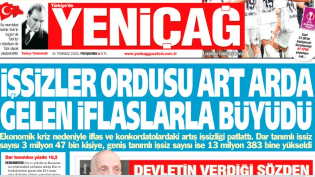 yenicag gazetesi issizler ordusu art arda gelen iflaslarla buyudu uewO3CeO